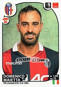 Sticker Domenico Maietta - Calciatori 2017-2018 - Panini
