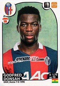 Figurina Godfred Donsah - Calciatori 2017-2018 - Panini