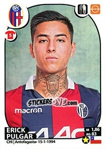 Sticker Erick Pulgar - Calciatori 2017-2018 n. 76 - Panini