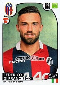 Sticker Federico Di Francesco - Calciatori 2017-2018 - Panini