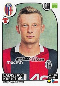 Sticker Ladislav Krejcí - Calciatori 2017-2018 n. 80 - Panini