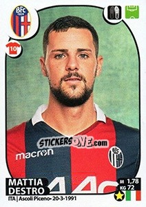 Figurina Mattia Destro - Calciatori 2017-2018 - Panini