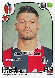 Sticker Bruno Petkovic - Calciatori 2017-2018 n. 84 - Panini