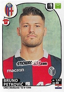 Sticker Bruno Petkovic - Calciatori 2017-2018 - Panini