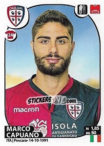 Sticker Marco Capuano - Calciatori 2017-2018 n. 92 - Panini