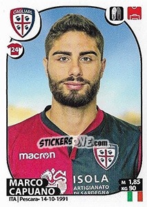 Figurina Marco Capuano - Calciatori 2017-2018 - Panini