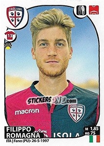 Cromo Filippo Romagna - Calciatori 2017-2018 - Panini