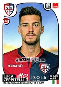 Sticker Luca Ceppitelli - Calciatori 2017-2018 - Panini