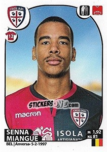 Sticker Senna Miangue - Calciatori 2017-2018 n. 99 - Panini