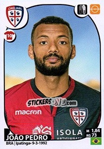 Sticker João Pedro - Calciatori 2017-2018 n. 108 - Panini