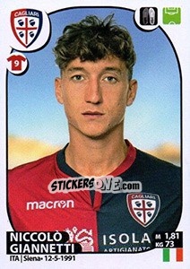 Cromo Niccolò Giannetti - Calciatori 2017-2018 - Panini