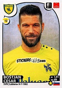 Figurina Boštjan Cesar - Calciatori 2017-2018 - Panini