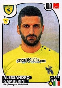 Sticker Alessandro Gamberini - Calciatori 2017-2018 - Panini
