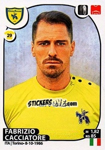 Sticker Fabrizio Cacciatore - Calciatori 2017-2018 n. 124 - Panini