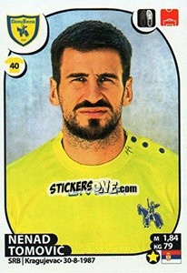 Sticker Nenad Tomovic - Calciatori 2017-2018 - Panini