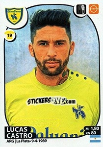 Figurina Lucas Castro - Calciatori 2017-2018 - Panini