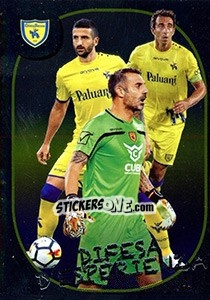 Sticker Difesa d'esperienza - ChievoVerona - Calciatori 2017-2018 n. 144 - Panini