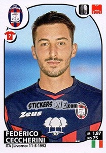 Sticker Federico Ceccherini - Calciatori 2017-2018 n. 147 - Panini