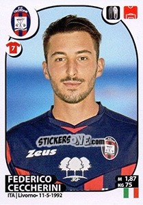 Figurina Federico Ceccherini - Calciatori 2017-2018 - Panini