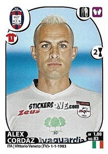 Sticker Alex Cordaz - Calciatori 2017-2018 n. 150 - Panini