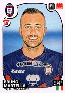 Cromo Bruno Martella - Calciatori 2017-2018 - Panini