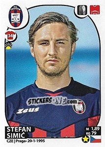 Sticker Stefan Simic - Calciatori 2017-2018 - Panini