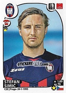 Sticker Stefan Simic - Calciatori 2017-2018 n. 155 - Panini