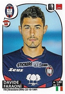 Sticker Davide Faraoni - Calciatori 2017-2018 n. 156 - Panini