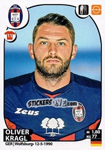 Sticker Oliver Kragl - Calciatori 2017-2018 n. 157 - Panini