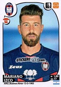 Sticker Mariano Izco - Calciatori 2017-2018 - Panini