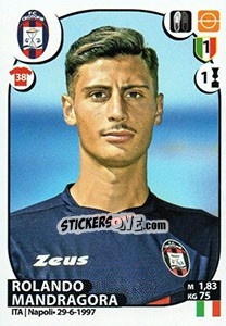 Cromo Rolando Mandragora - Calciatori 2017-2018 - Panini