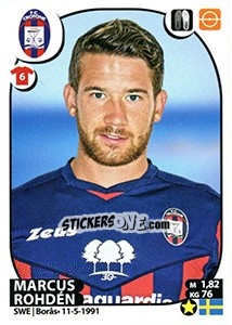 Cromo Marcus Rohdén - Calciatori 2017-2018 - Panini