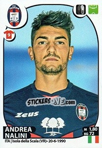 Sticker Andrea Nalini - Calciatori 2017-2018 n. 164 - Panini