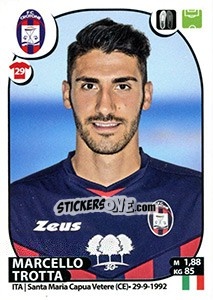 Cromo Marcello Trotta - Calciatori 2017-2018 - Panini