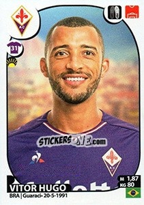 Sticker Vitor Hugo - Calciatori 2017-2018 n. 177 - Panini