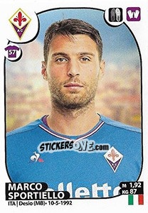 Sticker Marco Sportiello - Calciatori 2017-2018 - Panini