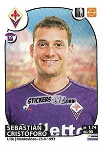 Sticker Sebastián Cristóforo - Calciatori 2017-2018 n. 184 - Panini