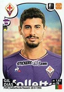 Sticker Gil Dias - Calciatori 2017-2018 n. 191 - Panini