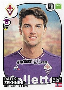Sticker Rafik Zekhnini - Calciatori 2017-2018 - Panini