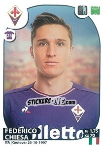 Sticker Federico Chiesa - Calciatori 2017-2018 n. 193 - Panini