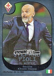Sticker Stefano Pioli - Calciatori 2017-2018 n. 198 - Panini