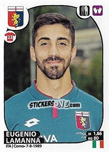 Sticker Eugenio Lamanna - Calciatori 2017-2018 - Panini