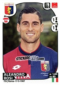 Cromo Aleandro Rosi - Calciatori 2017-2018 - Panini