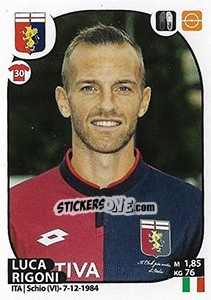 Sticker Luca Rigoni - Calciatori 2017-2018 n. 213 - Panini