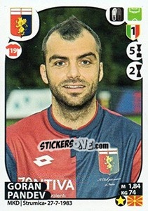 Sticker Goran Pandev - Calciatori 2017-2018 n. 221 - Panini