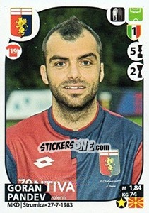 Figurina Goran Pandev - Calciatori 2017-2018 - Panini