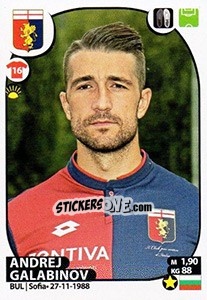 Figurina Andrej Galabinov - Calciatori 2017-2018 - Panini