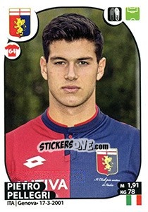 Sticker Pietro Pellegri - Calciatori 2017-2018 n. 224 - Panini
