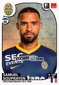 Figurina Samuel Souprayen - Calciatori 2017-2018 - Panini