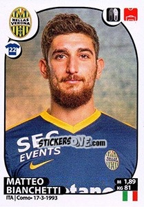 Sticker Matteo Bianchetti - Calciatori 2017-2018 n. 238 - Panini